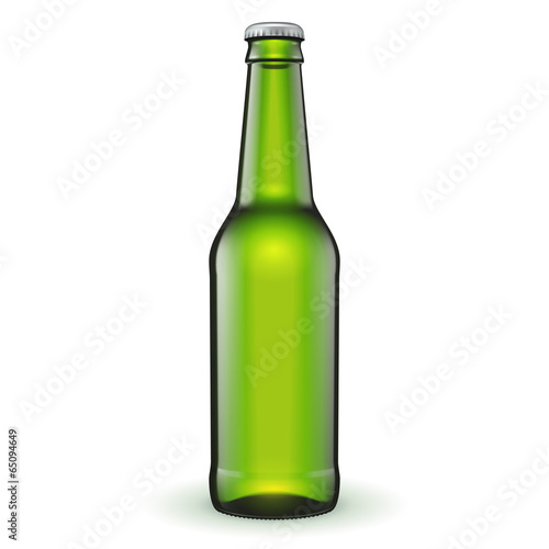 Glass Beer Green Bottle