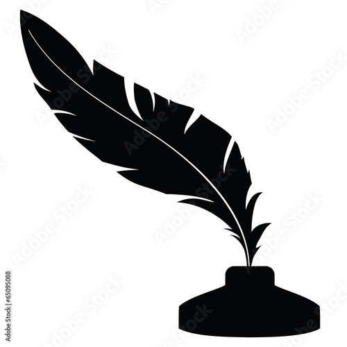 Feather with ink 1