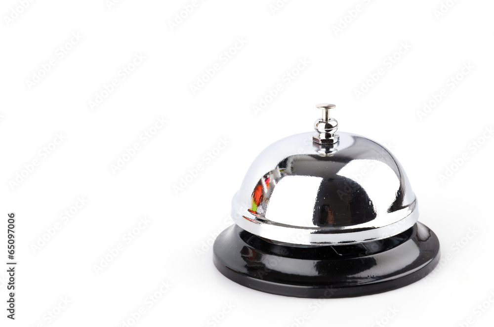 Service bell isolated white background Service bell isolated white background