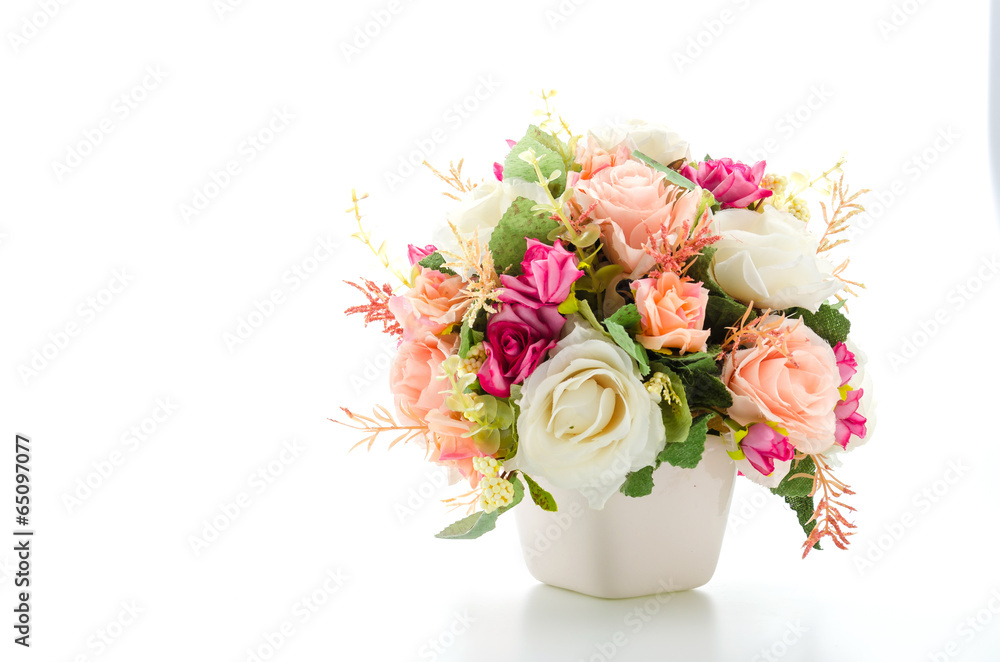 Obraz premium Bouquet flowers isolated on white
