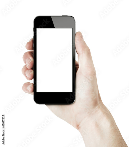 Hand Holding Smart Phone