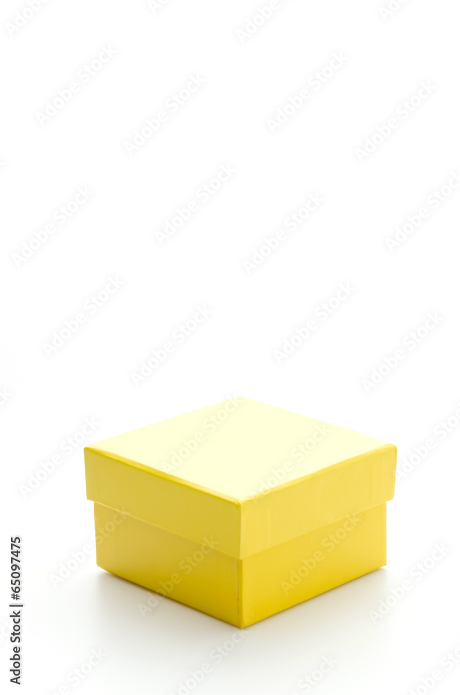 Yellow gift box