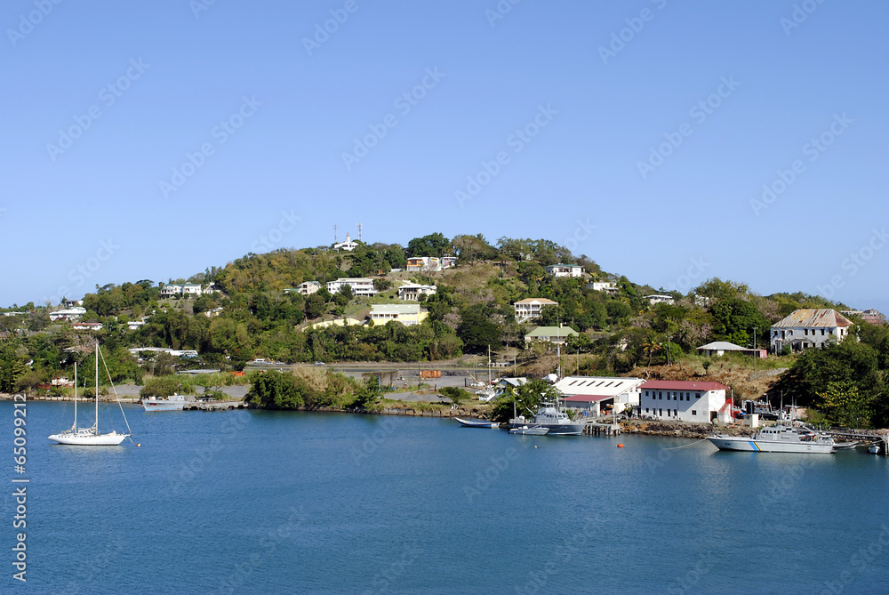 Castries harbour St Lucia