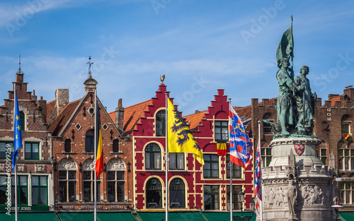 Jan Breydel and Pieter De Coninck statues, Bruges photo
