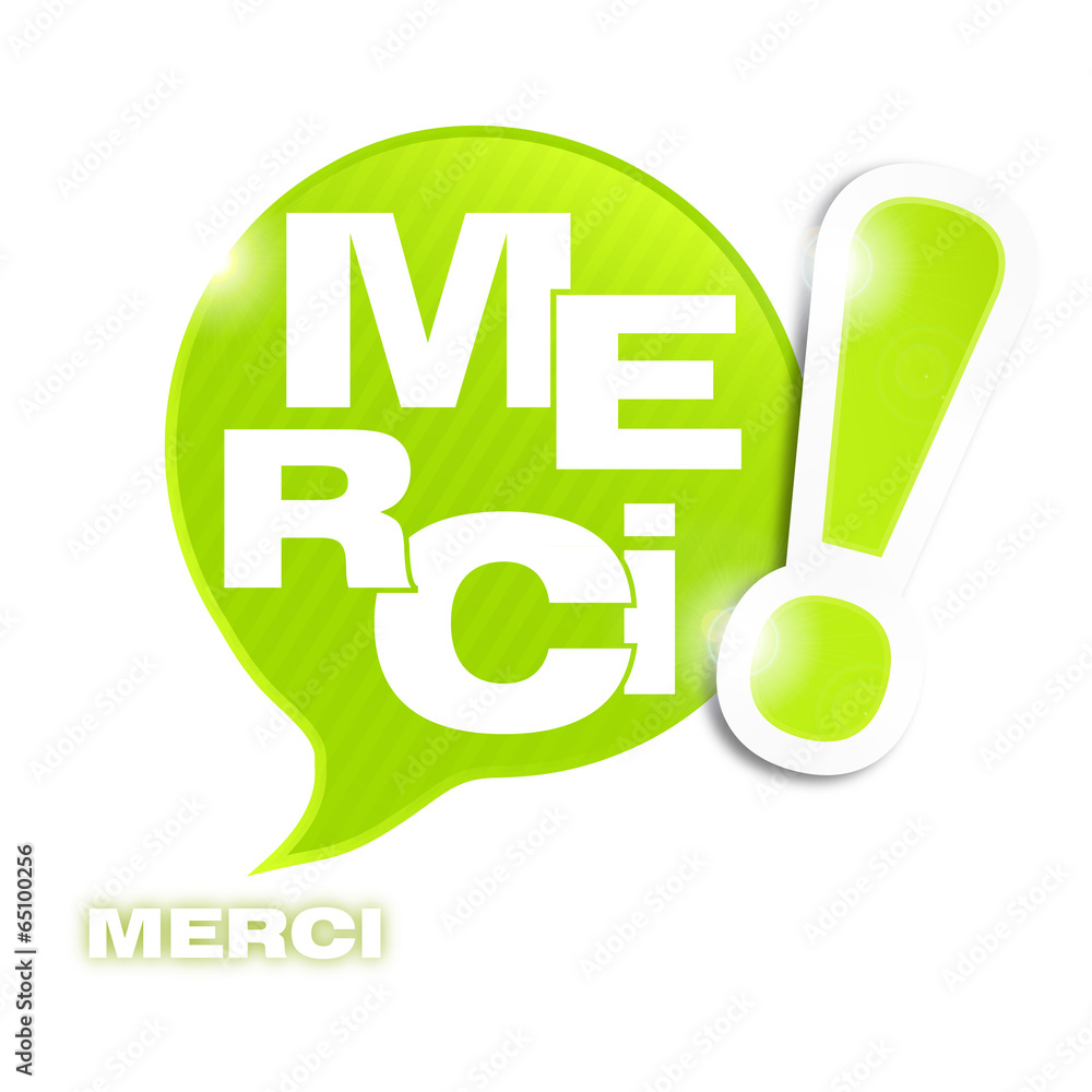 bulle mosaïque : merci (cs5)