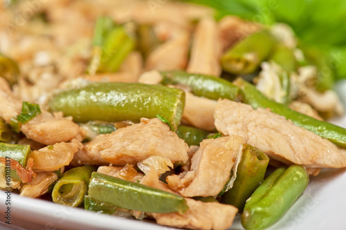 Green beans with chicken