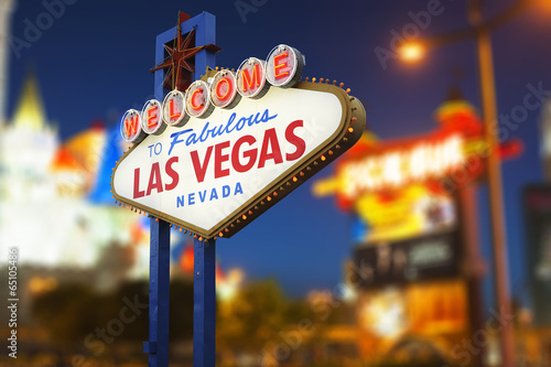 Welcome to Las Vegas neon sign