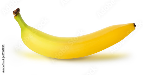 banana on the white background