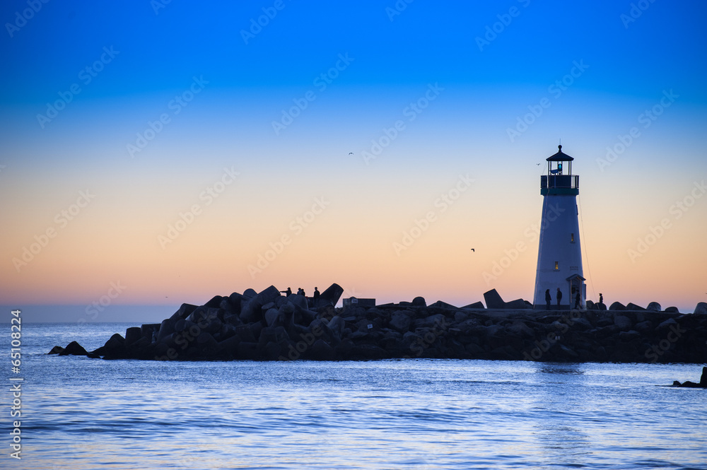 Lighthouse at sunset