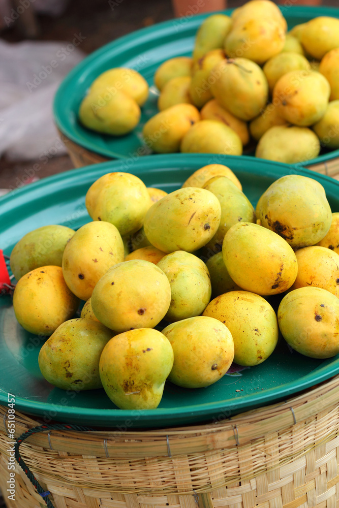 Ripe mango in the market