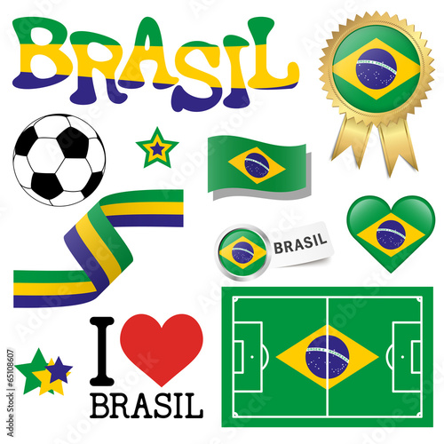collection - Brasil icons and marketing accessories