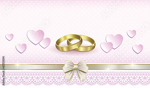 romantic card for a wedding