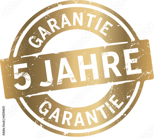 Button Siegel 5 Jahre Garantie vergoldet