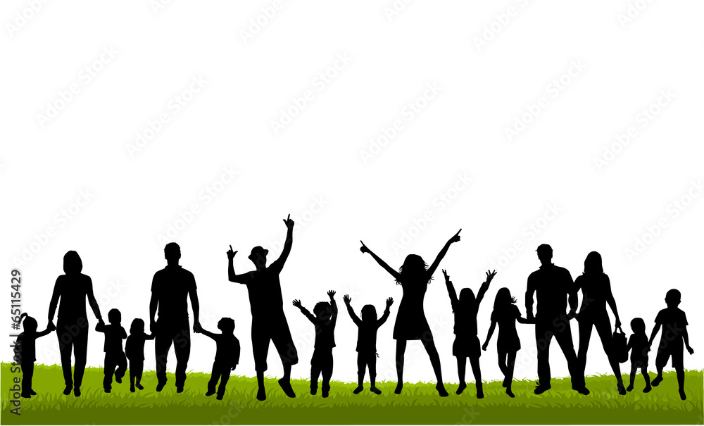 Family silhouettes Family silhouettes