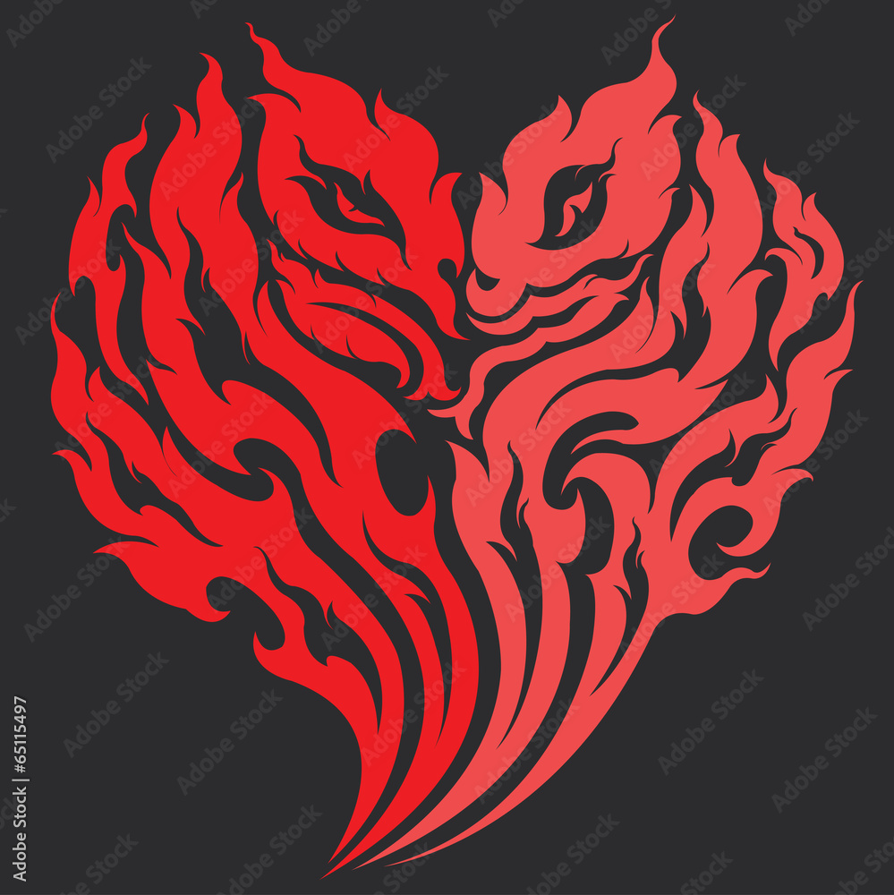 red dragon heart