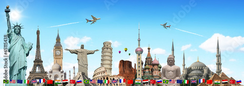 Photography Travel the world monuments concept