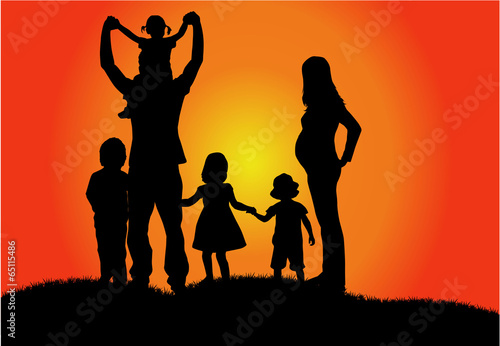 Family silhouettes