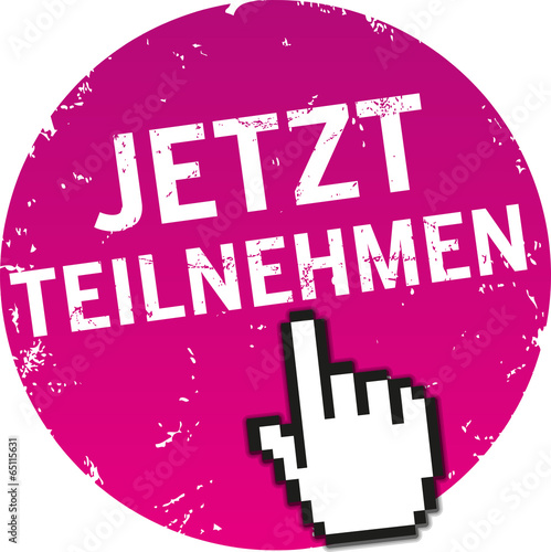 Button jetzt teilnehmen mit Maushand