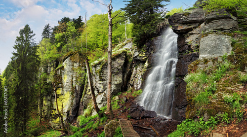 Waterfall Bystre in Polana region  Slovakia