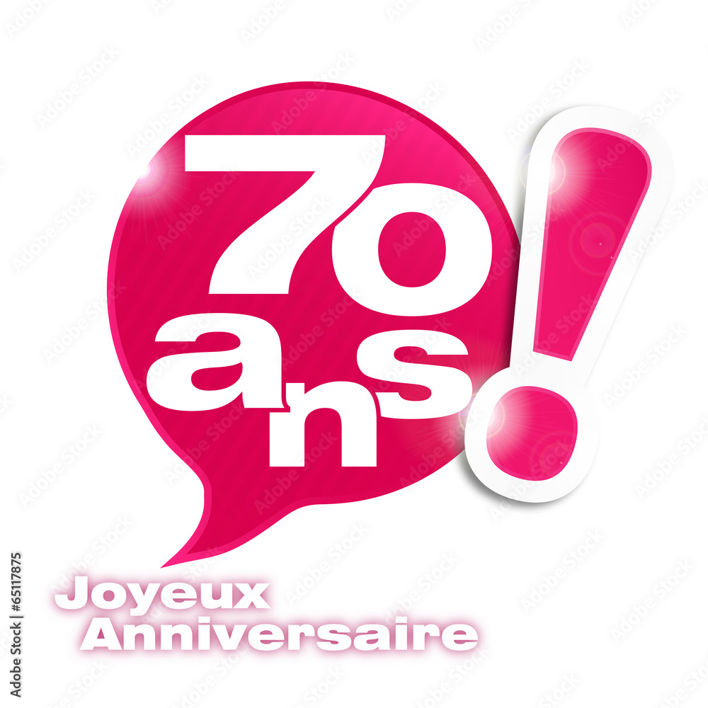 bulle mosaïque : anniversaire 70 ans (cs5)