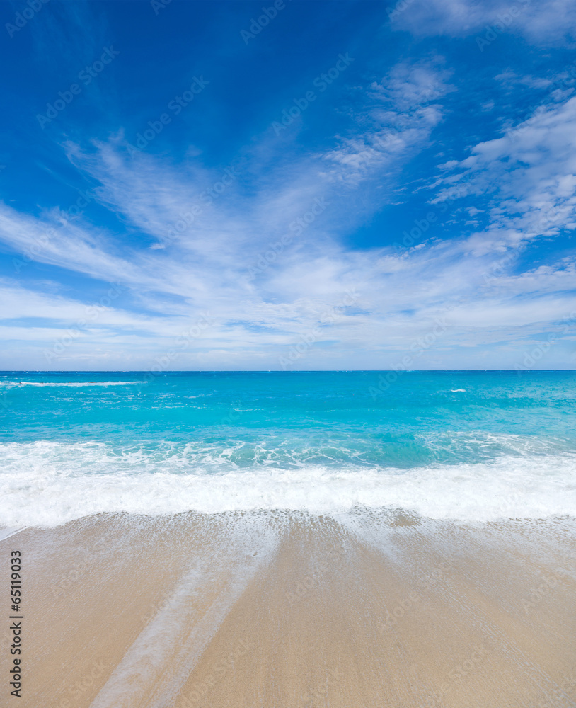 Fototapeta premium wild beach of the island of Lefkas in Greece