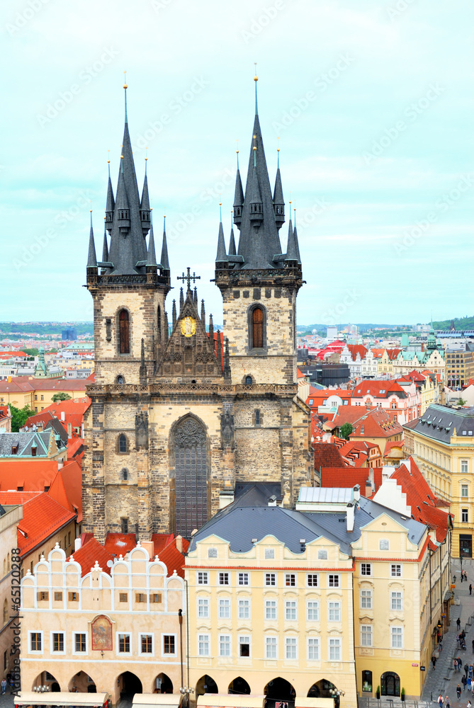 Church of Our Lady in front of Tyn in Prague, Czech republic