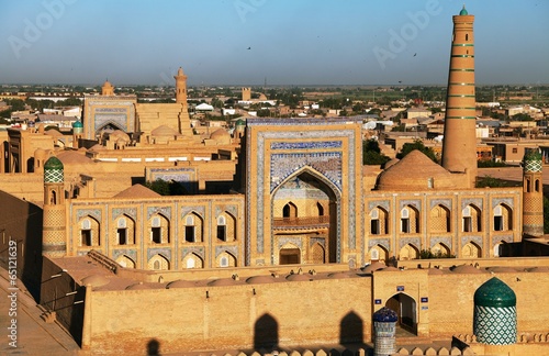 Evening view of Khiva - Uzbekistan - Town on the silk road photo