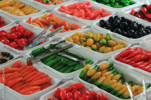 Deletable imitation fruits Thai Dessert
