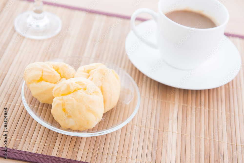 choux pastry and coffee choux pastry and coffee