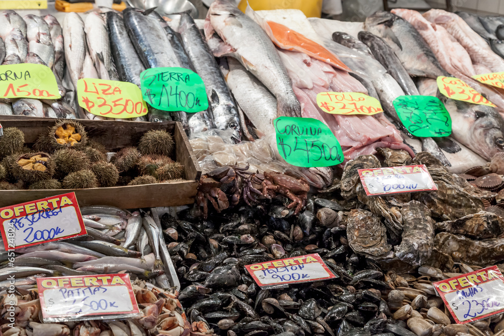 Fish market, Chile