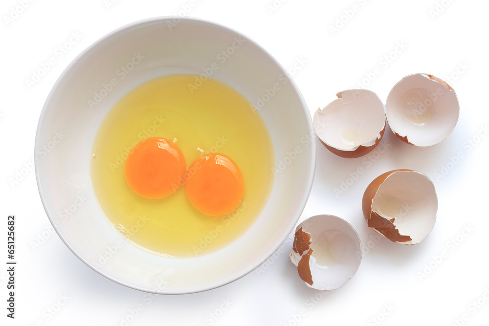 Raw eggs