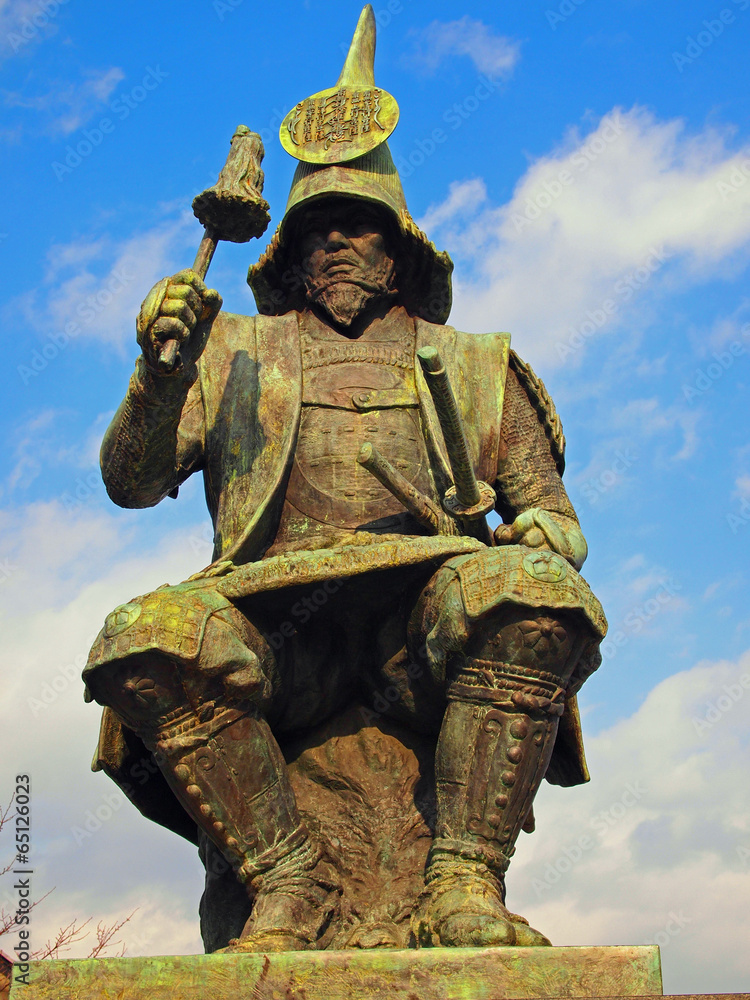 Obraz premium Japanese Samurai Statue