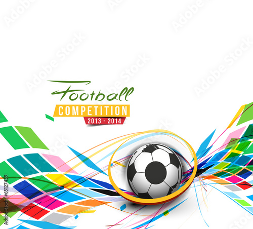 Football Event Poster Graphic Template Vector Background.