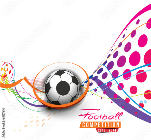 Football Event Poster Graphic Template Vector Background.