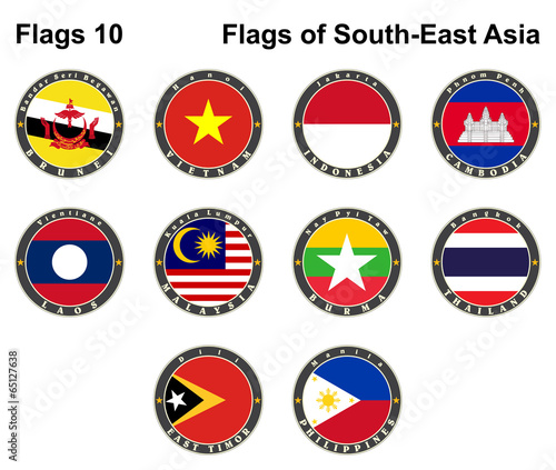 Flags of South-East Asia. Flags 10 © stanok