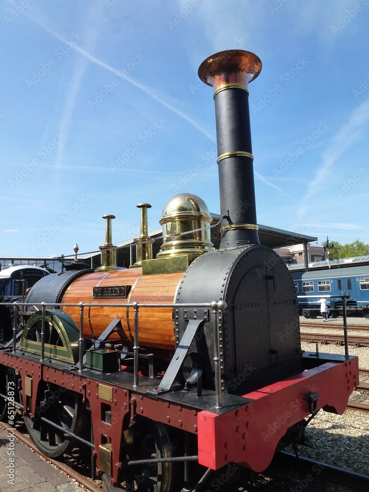 Obraz premium Lokomotywa parowa