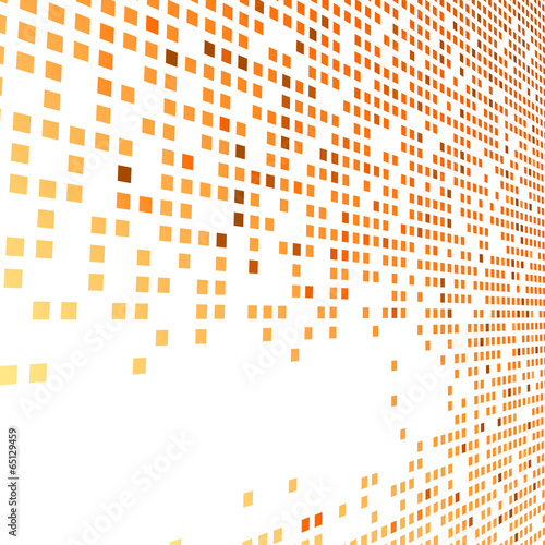 Orange bright tiles empty background