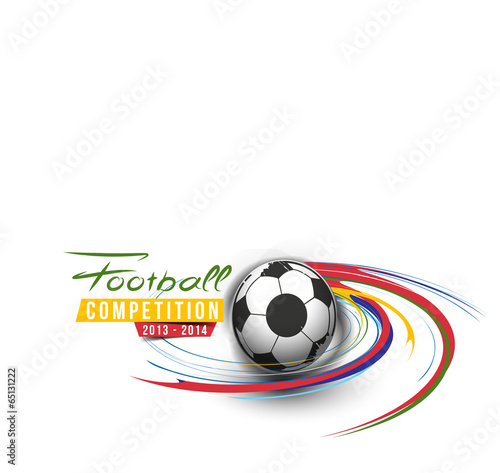 Football Event Poster Graphic Template Vector Background.