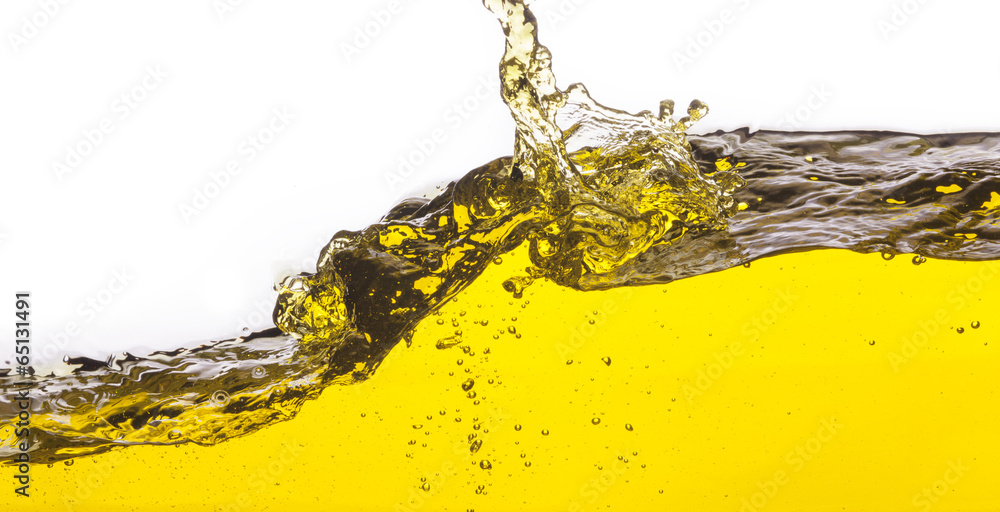 An abstract image of spilled oil . On a white background. An abstract image of spilled oil . On a white background.