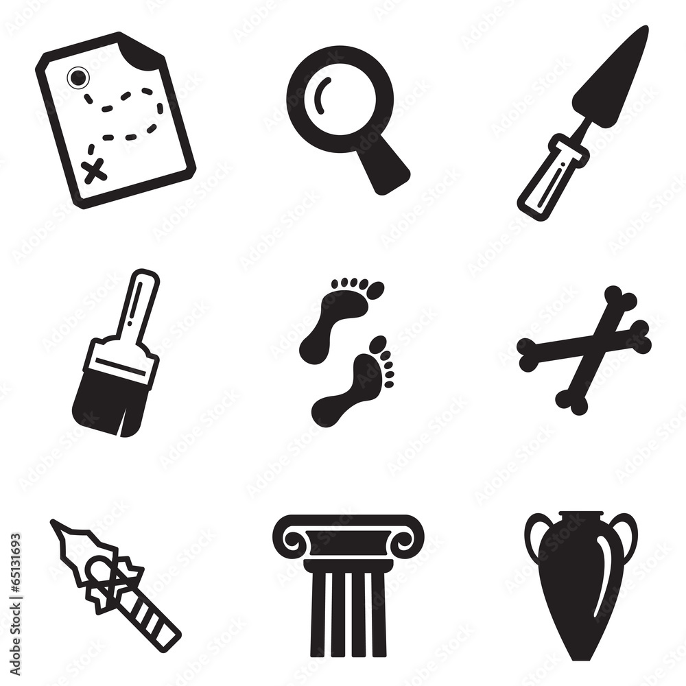 Obraz premium Archeology Icons