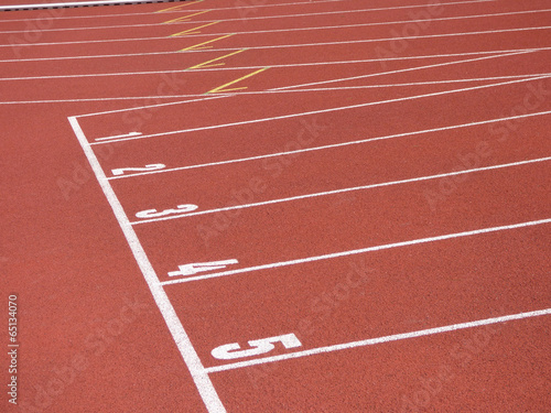 Start line of race track