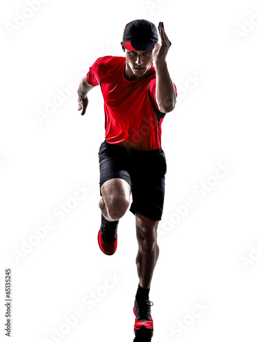 runner jogger running jogging silhouette © snaptitude