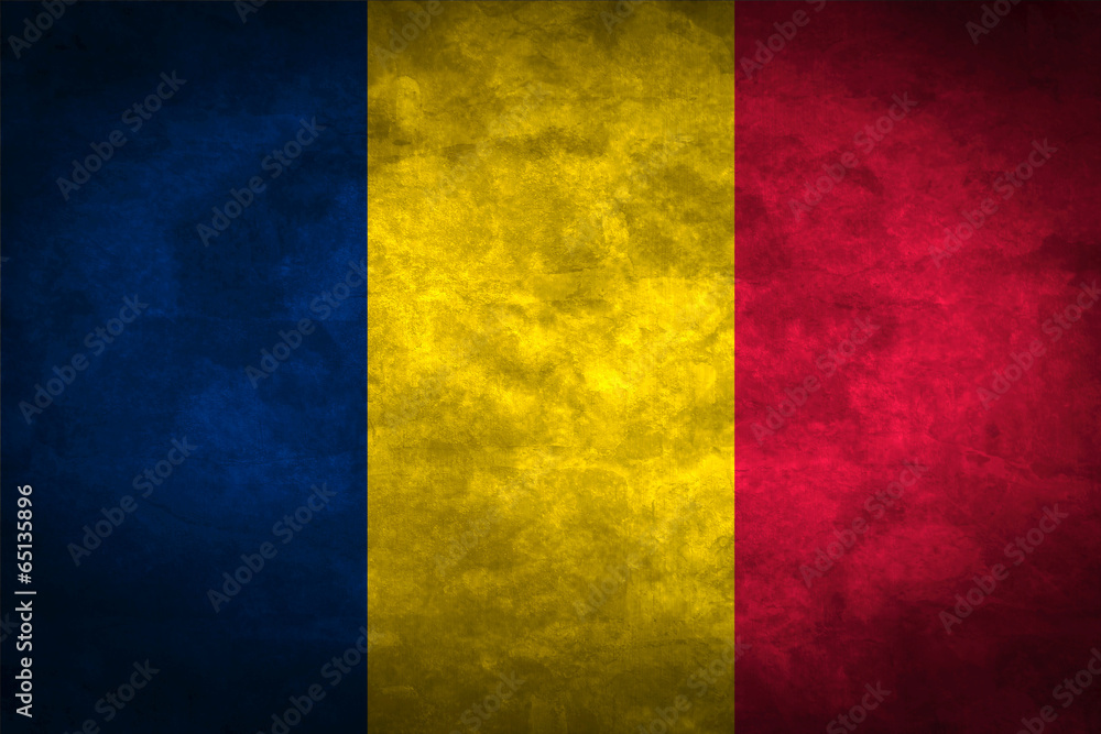 Fototapeta premium Chad grunge flag