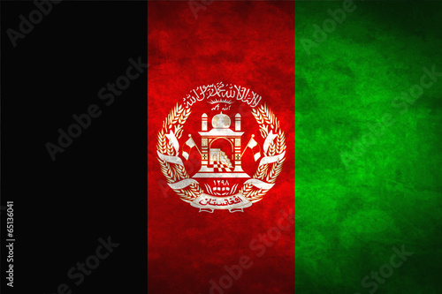 Afghanistan grunge flag