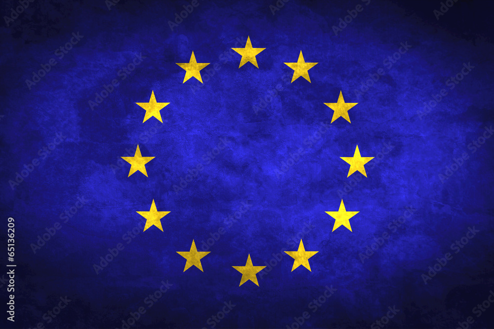 Grunge European Flag Grunge European Flag