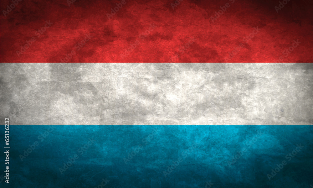 Luxembourg grunge flag