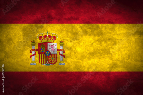 Obraz na plátně Spain grunge flag