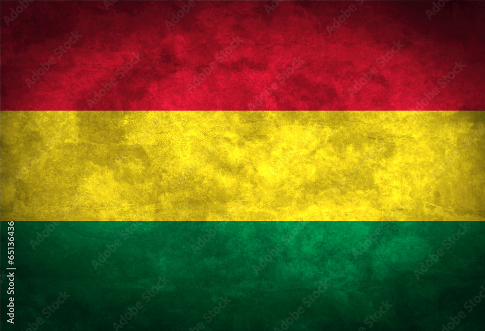 Bolivia grunge flag