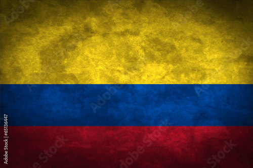 Colombia grunge flag