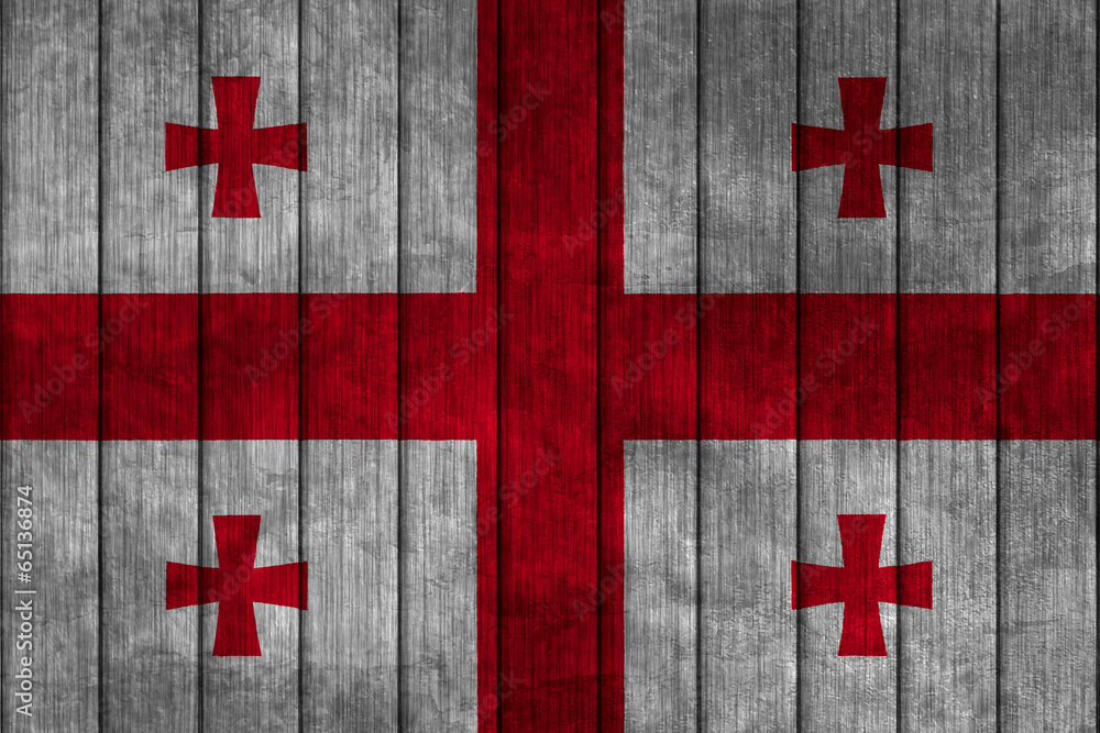 Illustration with flag in map on grunge background - Georgia Illustration with flag in map on grunge background - Georgia